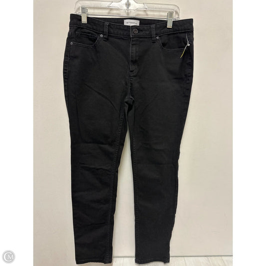 Jeans Skinny By Liz Claiborne In Black Denim, Size: 10