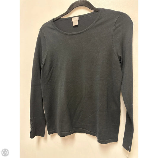 Sweater By Chicos In Black, Size: Sp