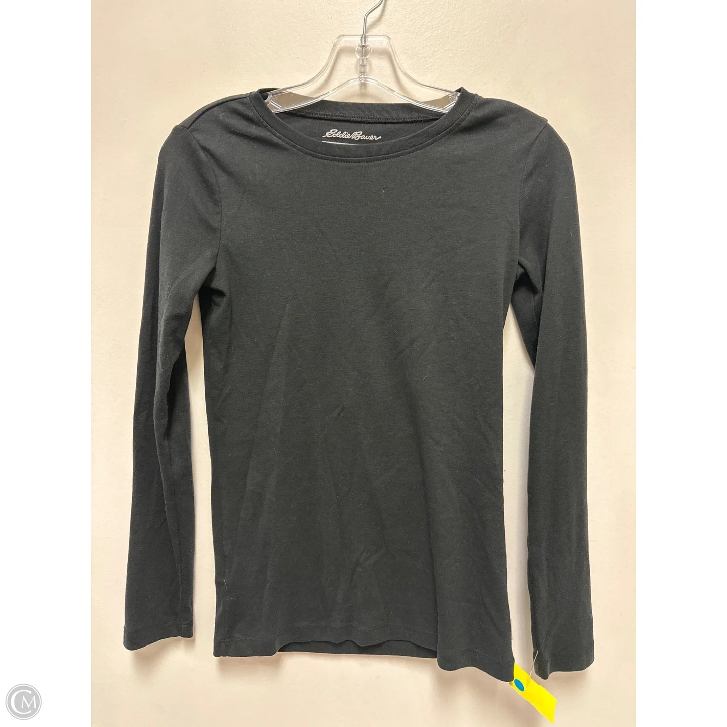 Top Long Sleeve By Eddie Bauer In Black, Size: S