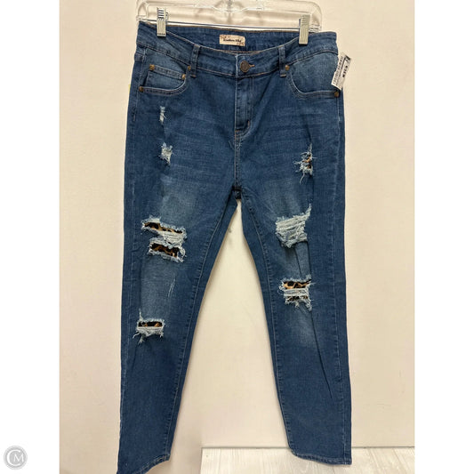 Jeans Skinny By Southern Stitch In Blue Denim, Size: 12