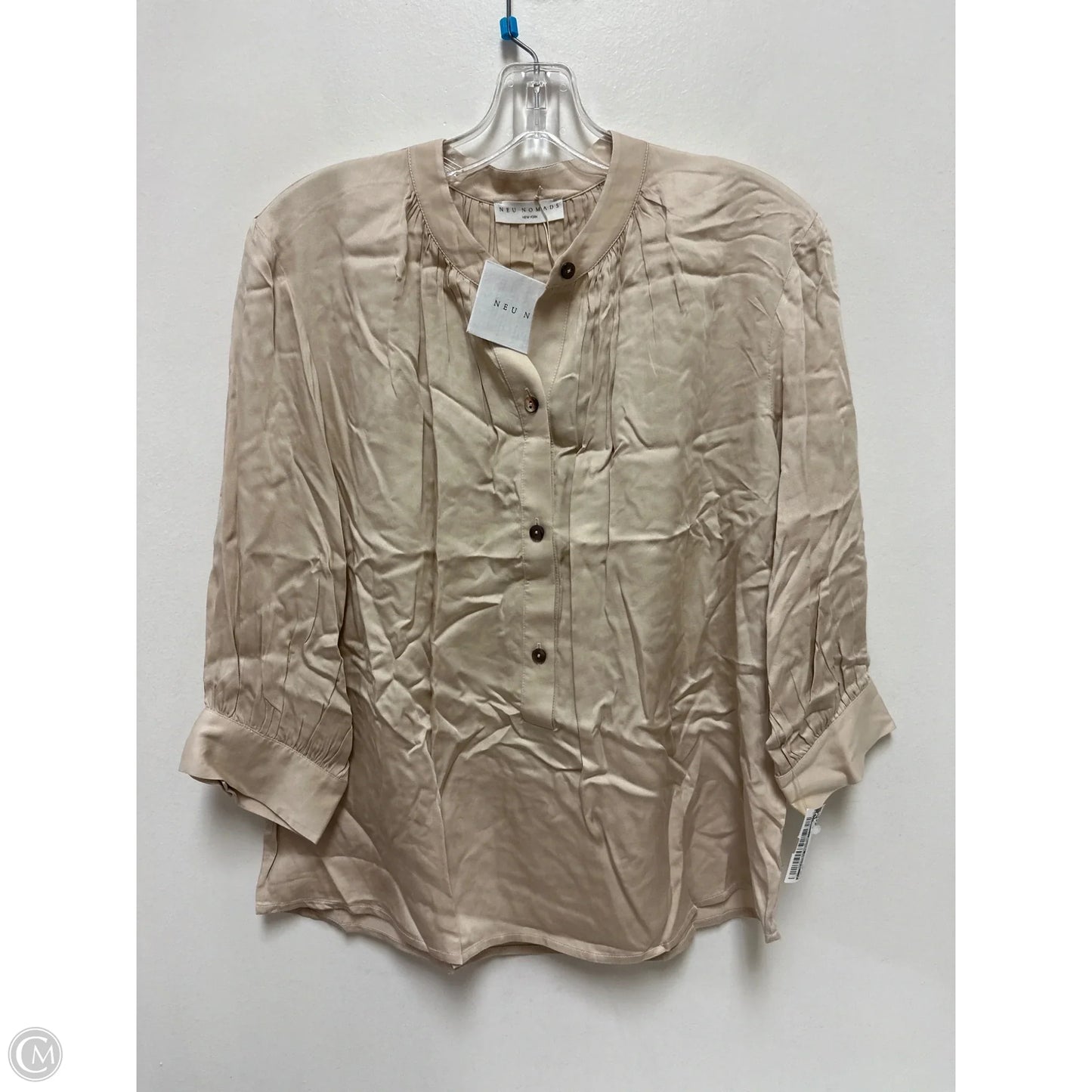 Top Long Sleeve By Clothes Mentor In Cream, Size: S