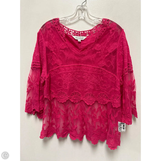Top Long Sleeve By Davi & Dani In Pink, Size: M