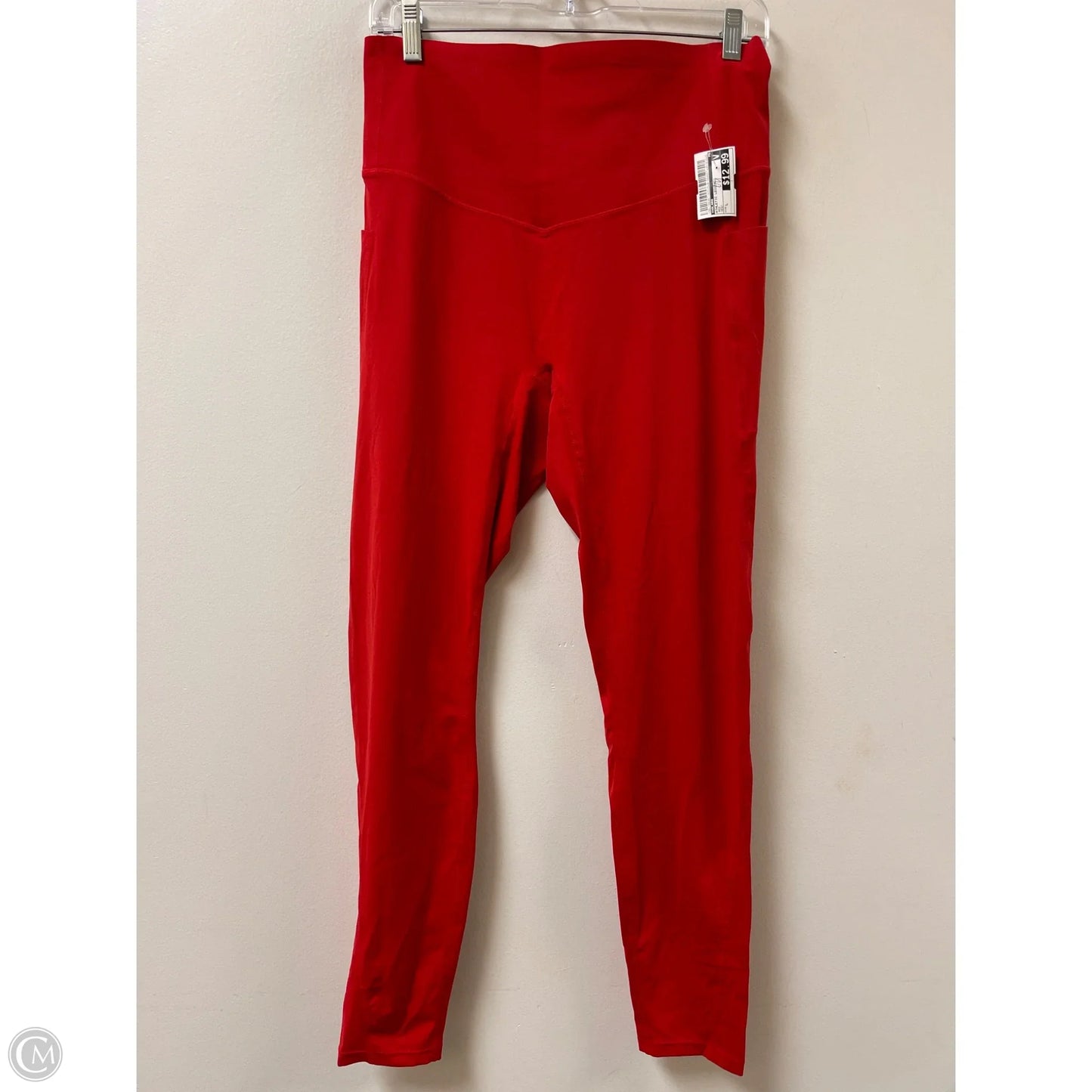 Athletic Leggings By Halara In Red, Size: L