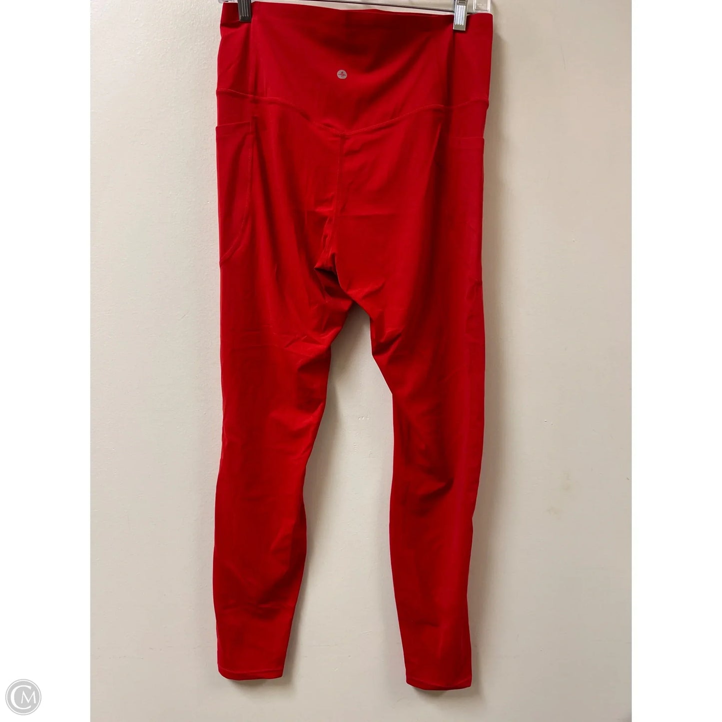 Athletic Leggings By Halara In Red, Size: L
