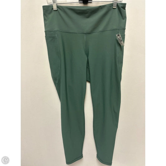 Athletic Leggings By Old Navy In Green, Size: Xl
