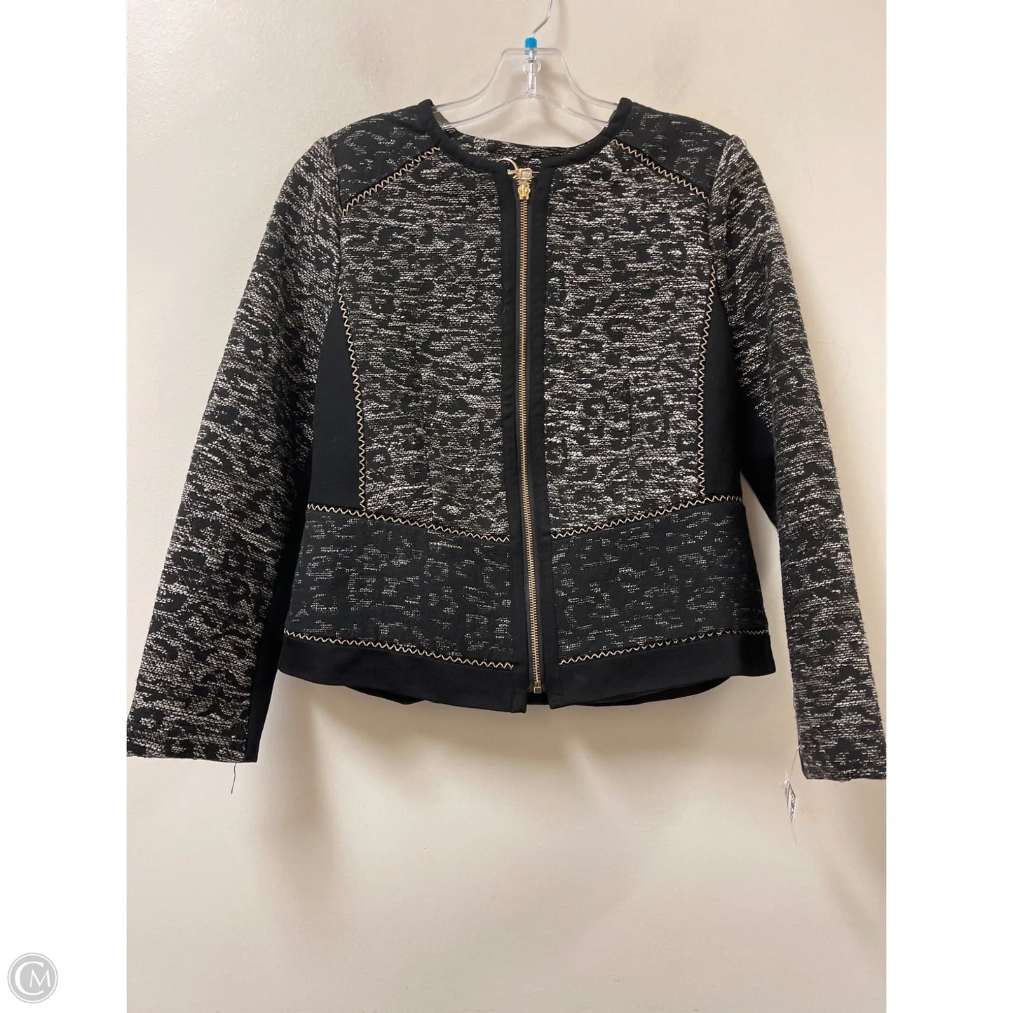 Jacket Other By Chicos In Black & White, Size: S