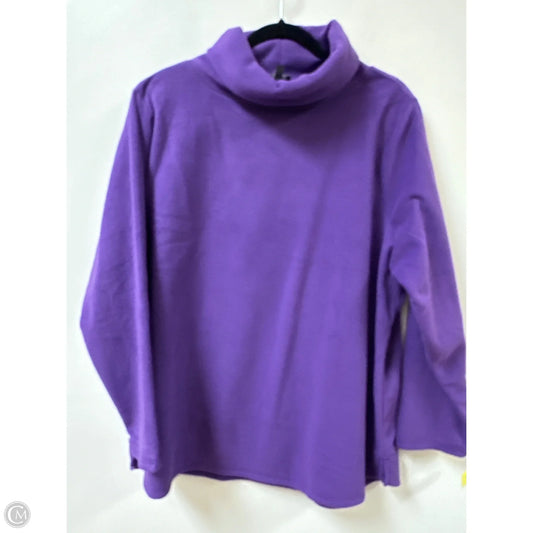 Sweater By Talbots In Purple, Size: 2x