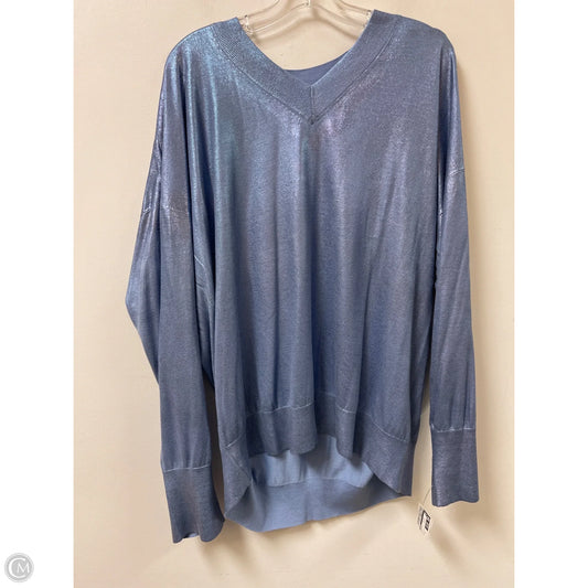 Sweater By Chicos In Blue, Size: 1x