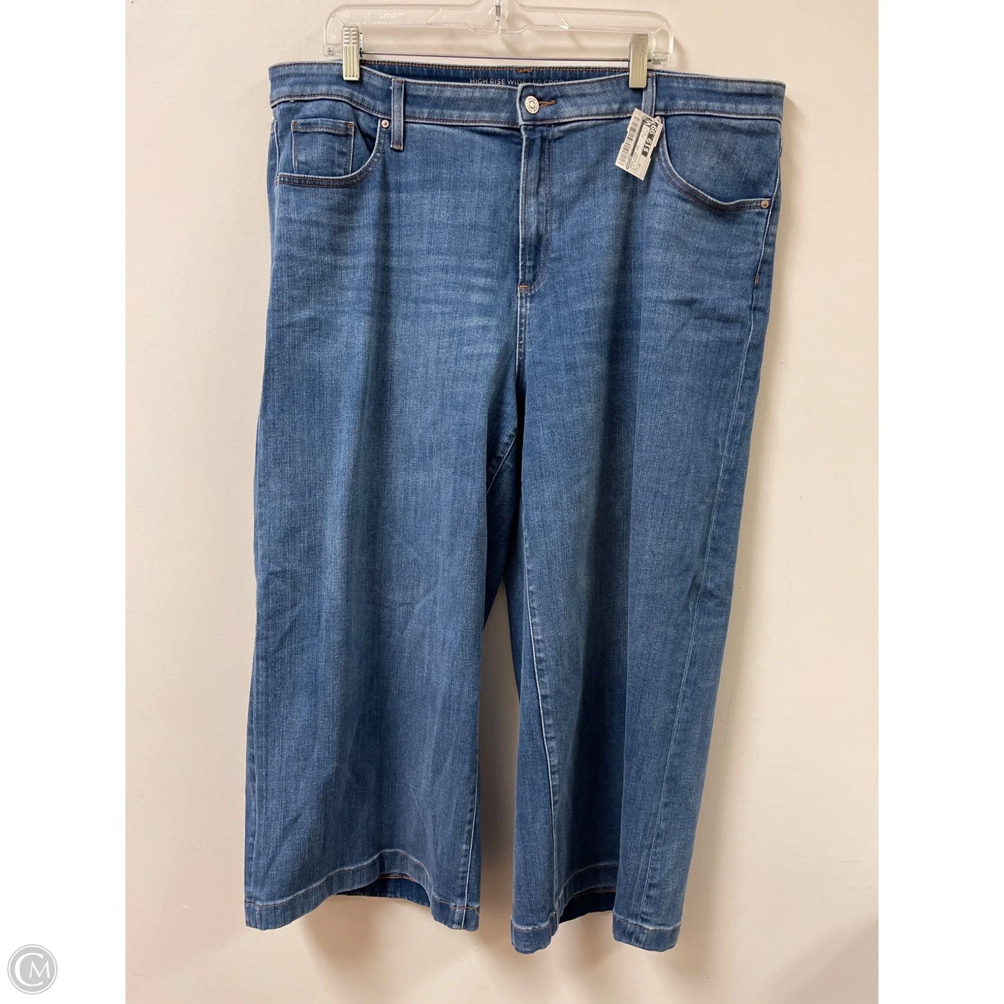 Jeans Wide Leg By Chicos In Blue Denim, Size: 20