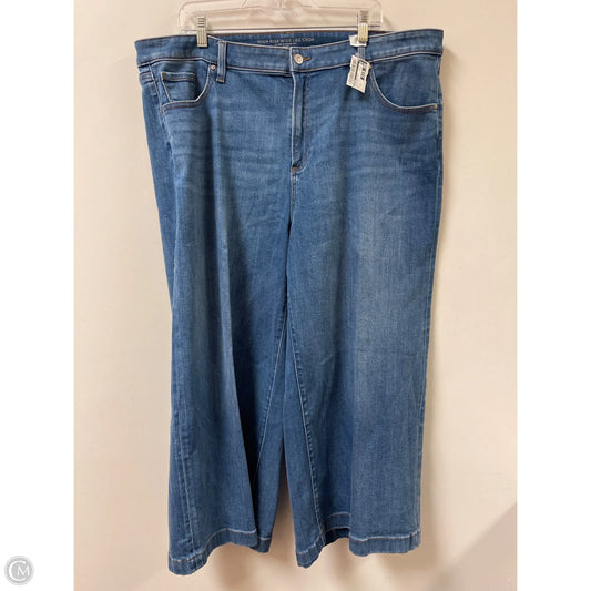 Jeans Wide Leg By Chicos In Blue Denim, Size: 20