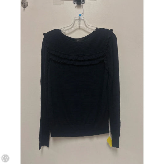 Top Long Sleeve By Ann Taylor In Navy, Size: M