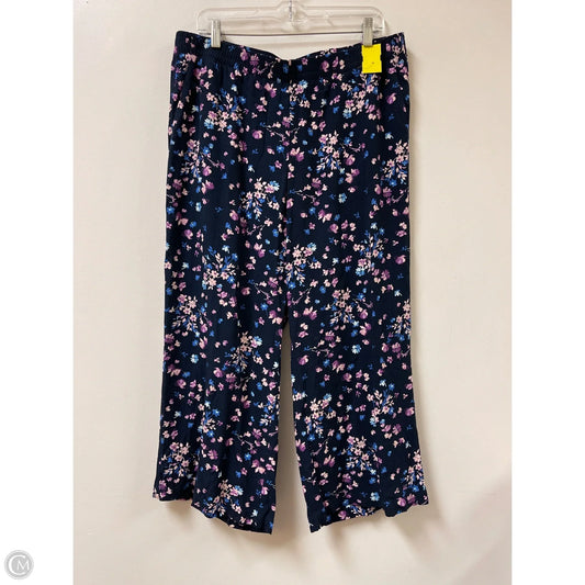 Pants Wide Leg By J. Jill In Floral Print, Size: 12