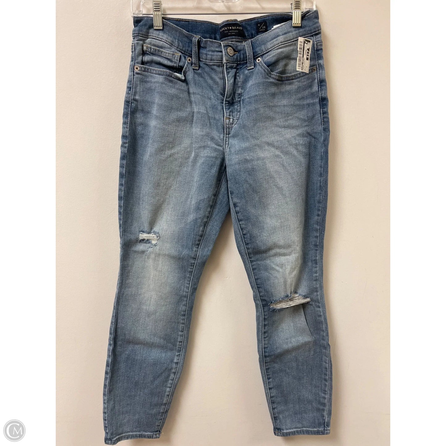 Jeans Skinny By Lucky Brand In Blue Denim, Size: 6