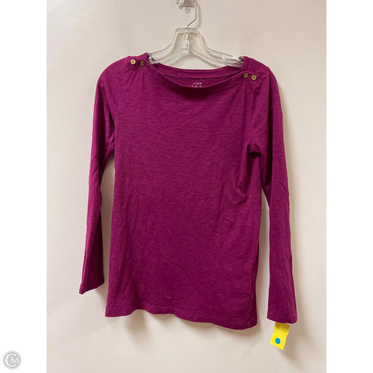Top Long Sleeve By J. Crew In Purple, Size: S