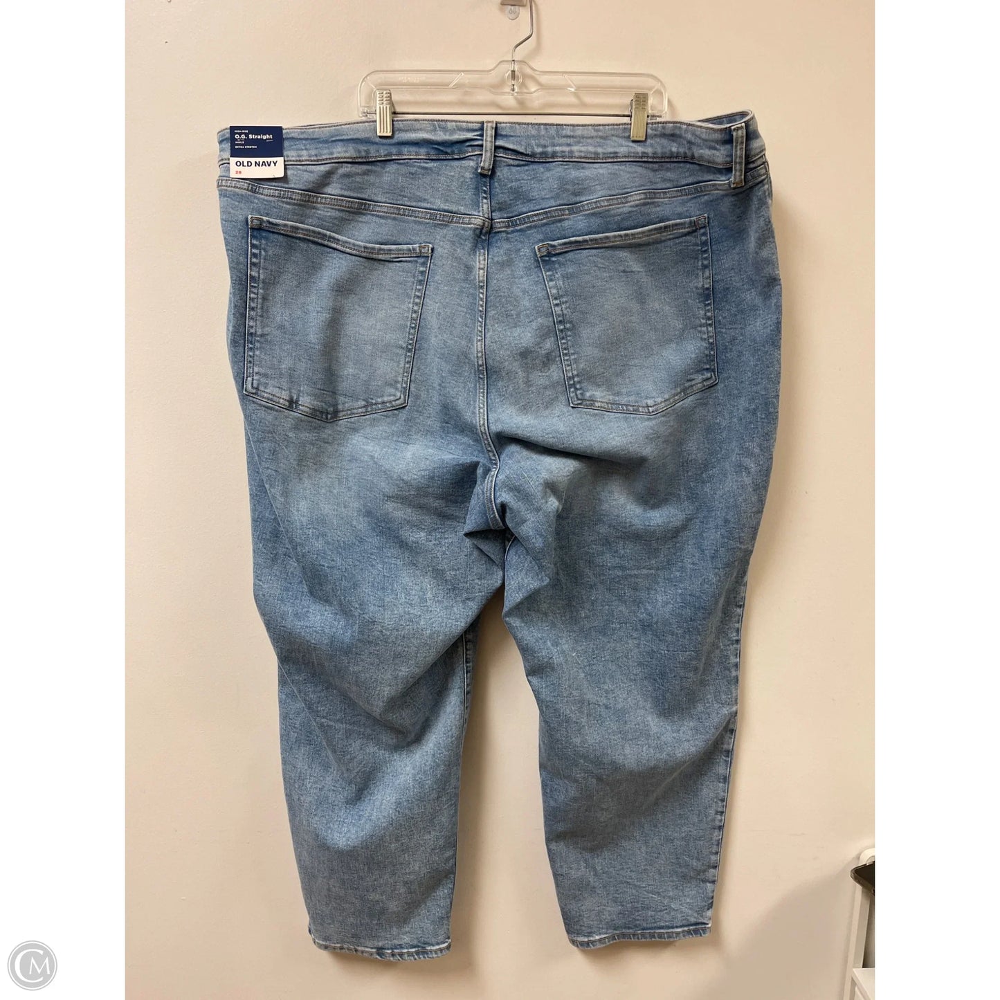 Jeans Straight By Old Navy In Blue Denim, Size: 28