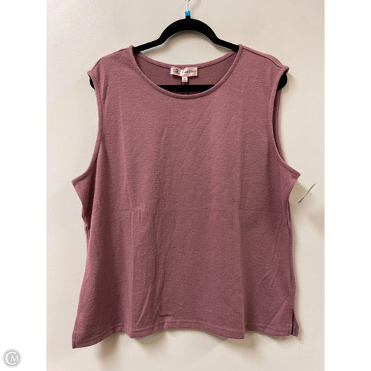 Top Sleeveless By Clothes Mentor In Purple, Size: Xl