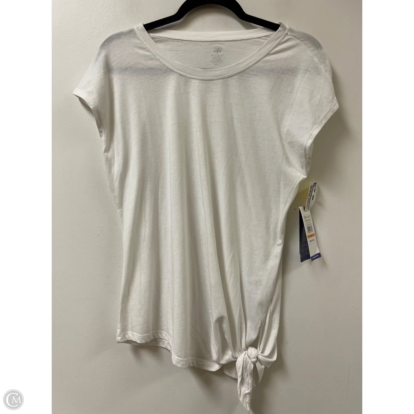 Top Short Sleeve By Gaiam In White, Size: M