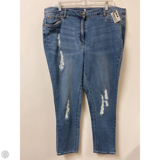 Jeans Skinny By Woman Within In Blue Denim, Size: 20