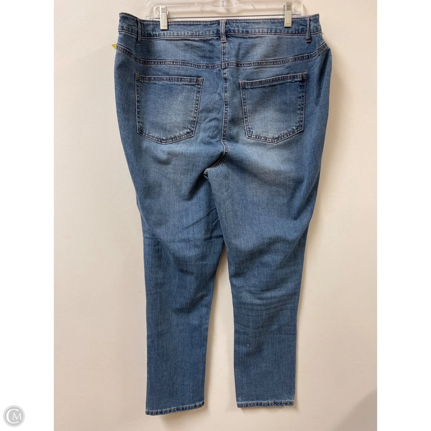 Jeans Skinny By Woman Within In Blue Denim, Size: 20