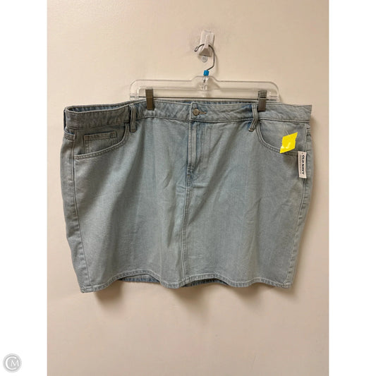 Skirt Mini & Short By Old Navy In Blue Denim, Size: 22