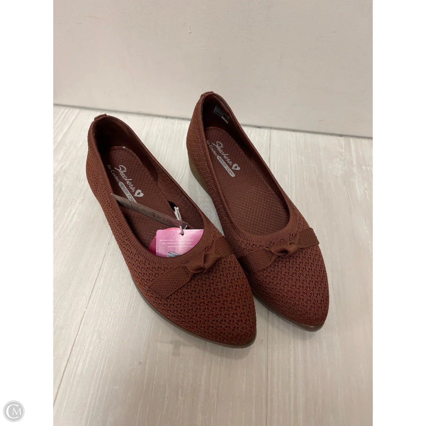Shoes Heels Wedge By Skechers In Brown, Size: 8