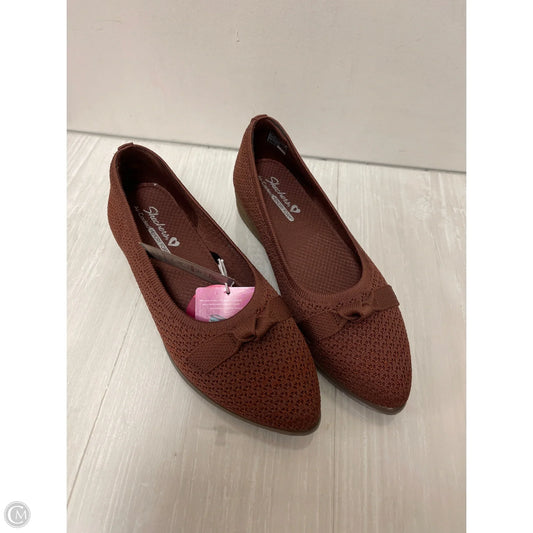 Shoes Heels Wedge By Skechers In Brown, Size: 8