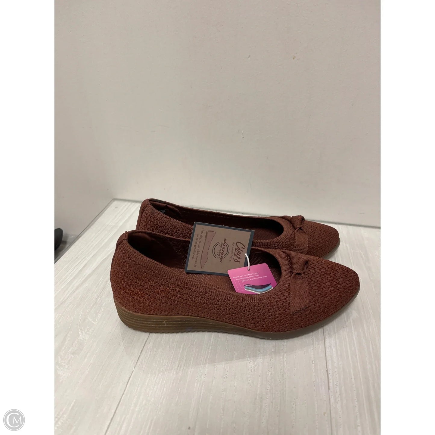 Shoes Heels Wedge By Skechers In Brown, Size: 8
