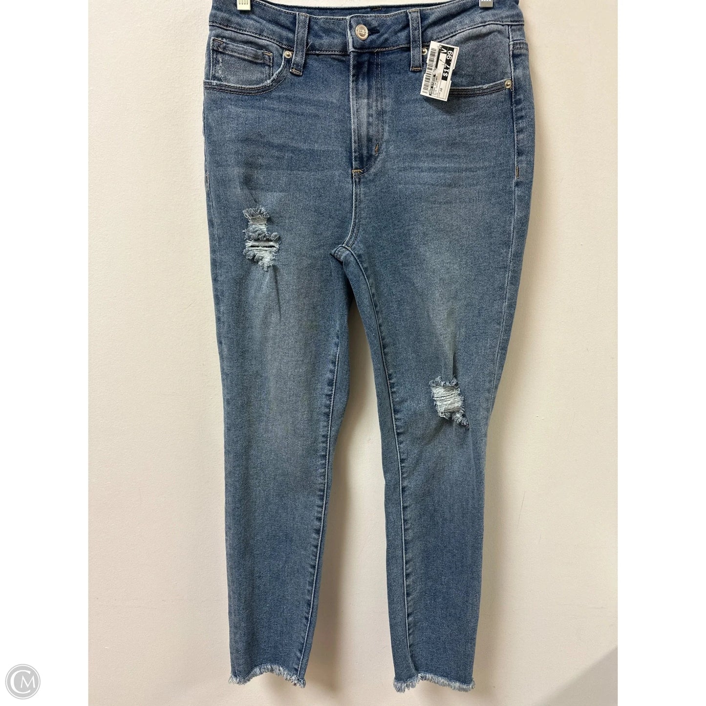 Jeans Skinny By Max Studio In Blue Denim, Size: 10