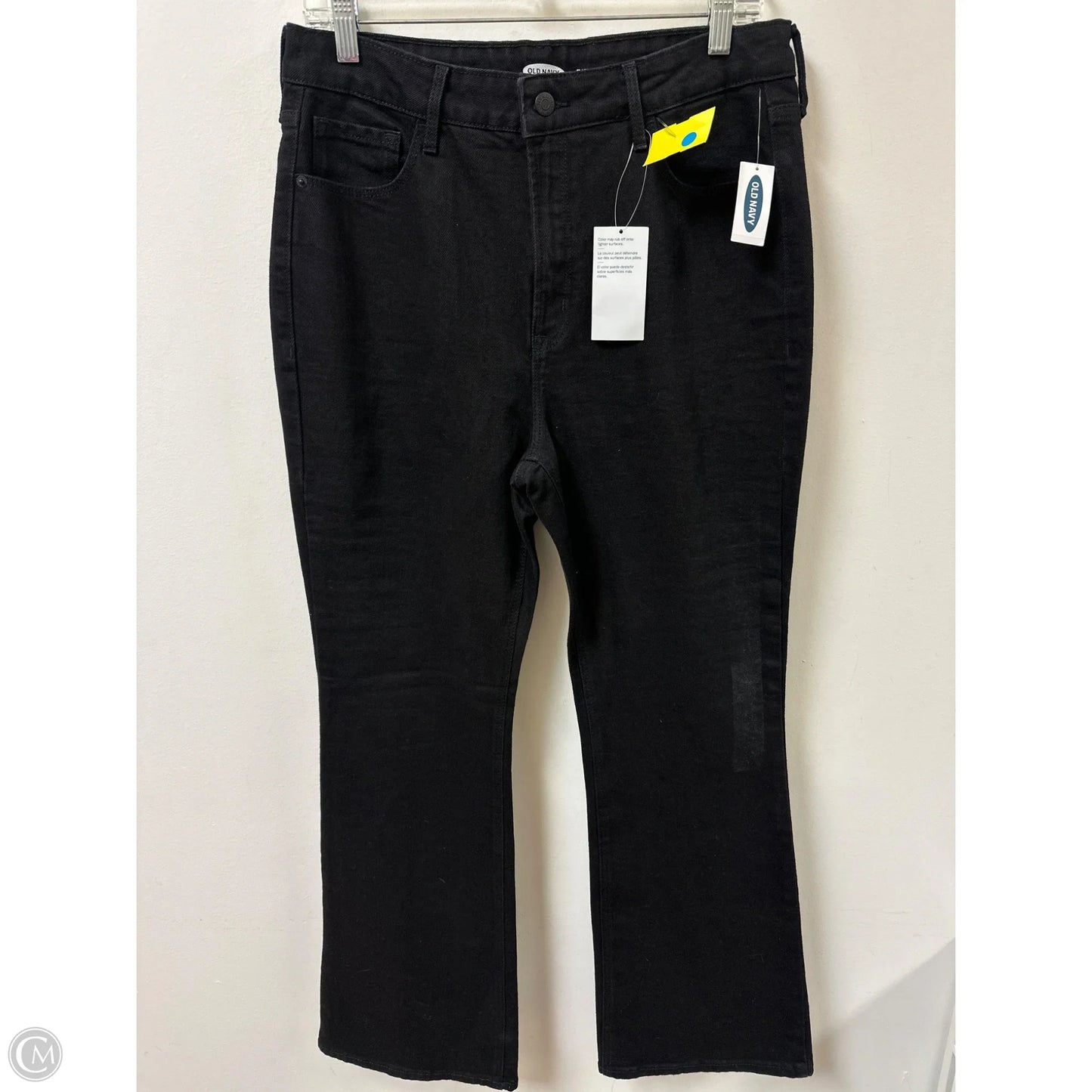 Jeans Flared By Old Navy In Black Denim, Size: 12
