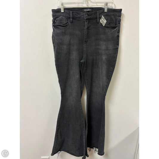 Jeans Flared By Judy Blue In Grey Denim, Size: 12