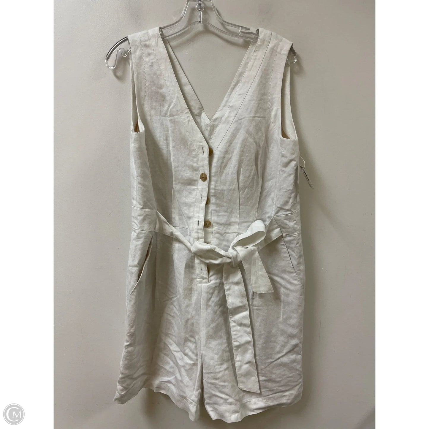 Romper By Loft In White, Size: L