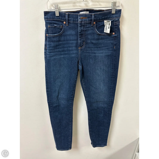 Jeans Skinny By Loft In Blue Denim, Size: 8