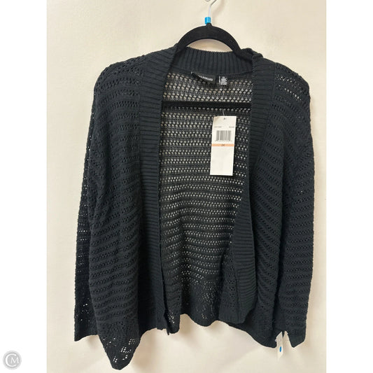 Sweater Cardigan By Nina Leonard In Black, Size: 2x