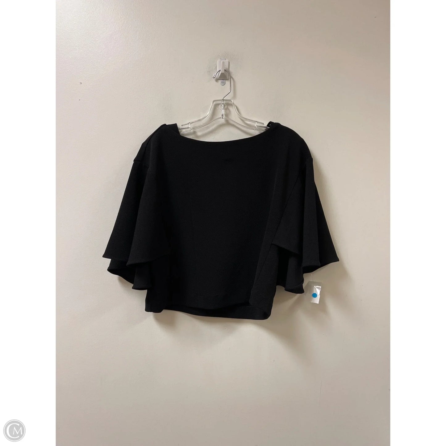 Top Short Sleeve By Eri + Ali In Black, Size: S
