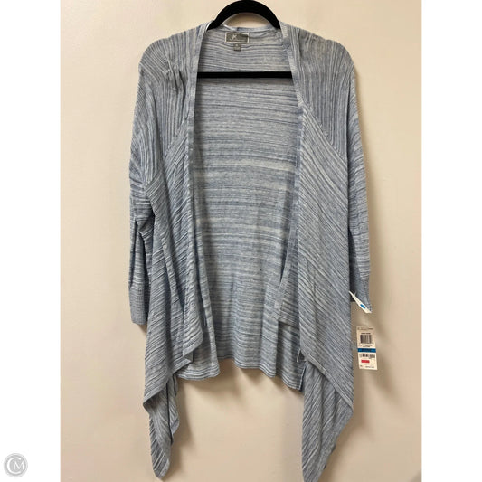 Sweater Cardigan By Jm Collections In Blue, Size: Xl