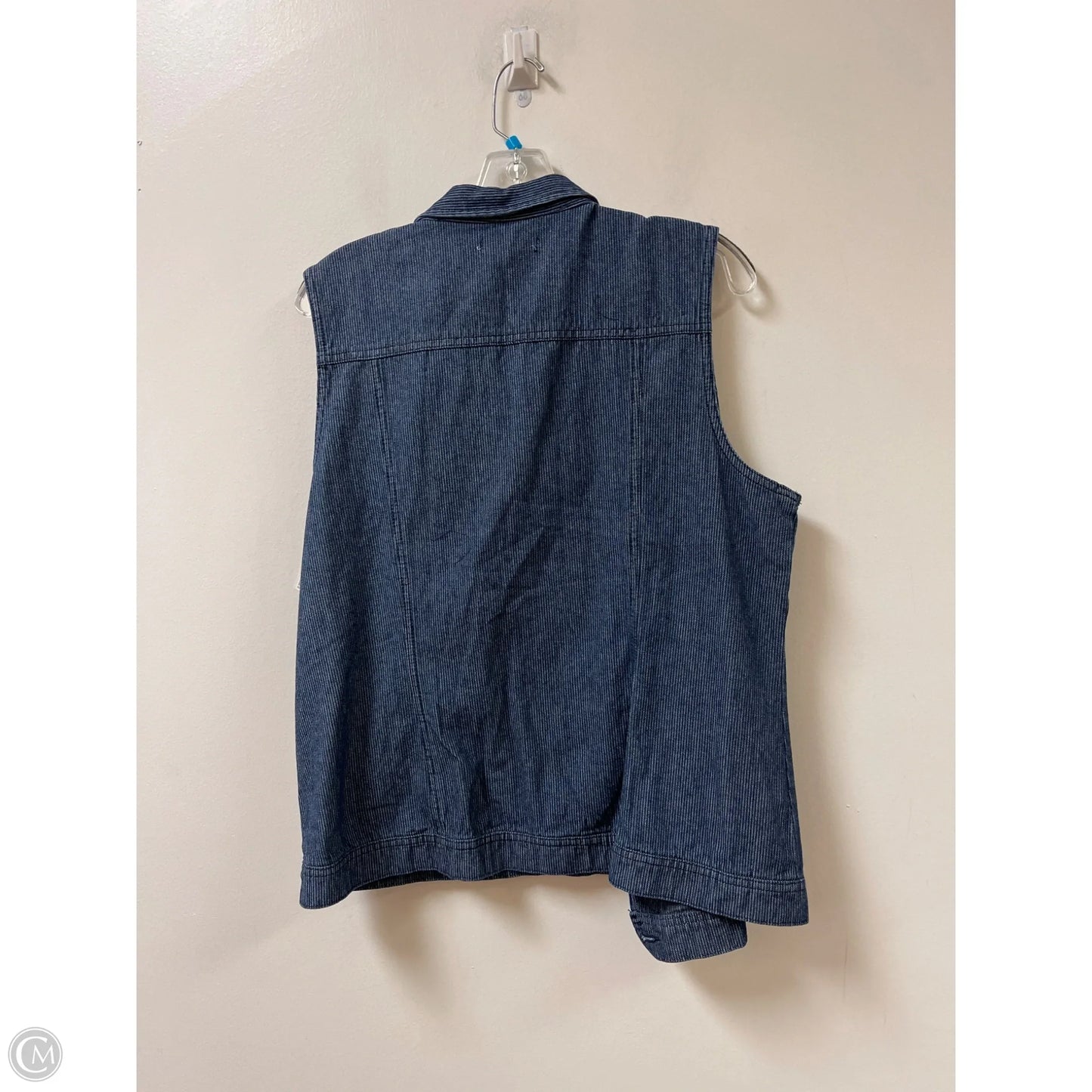 Vest Other By Cato In Blue & White, Size: Xl