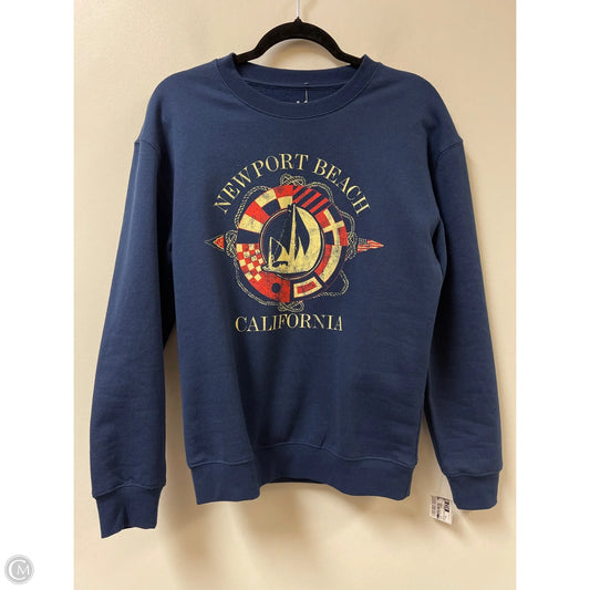 Sweatshirt Crewneck By Clothes Mentor In Navy, Size: Xs