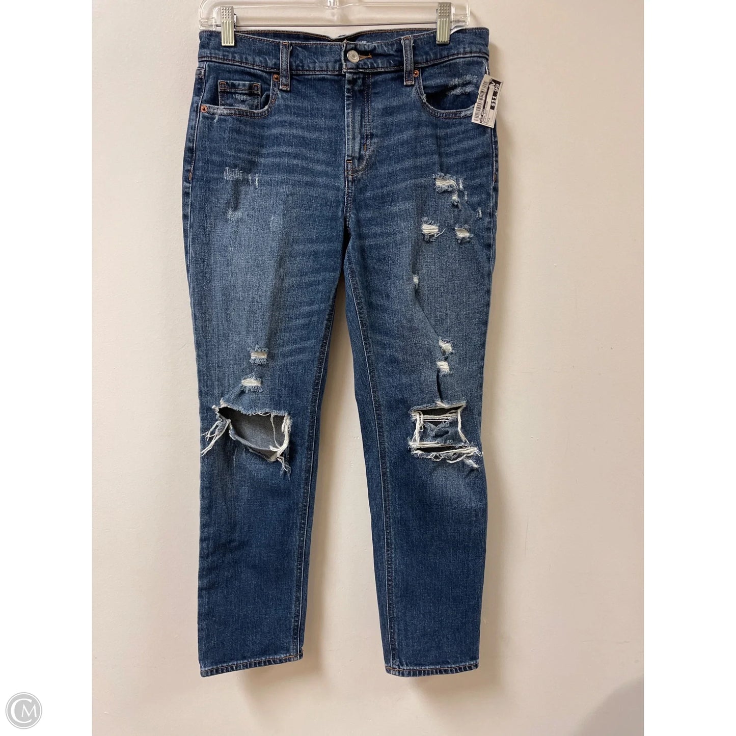 Jeans Boyfriend By Old Navy In Blue Denim, Size: 4