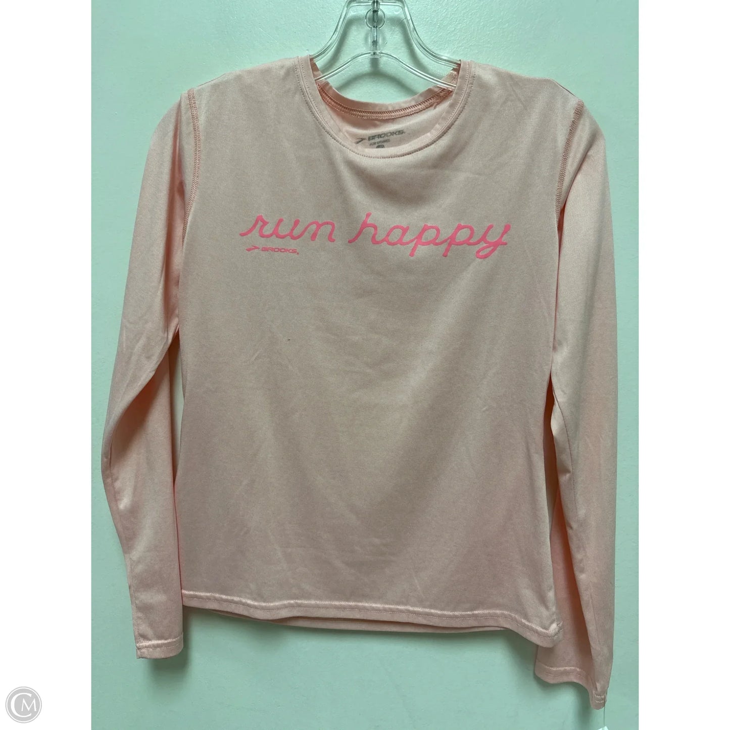 Athletic Top Long Sleeve Crewneck By Brooks In Pink, Size: S