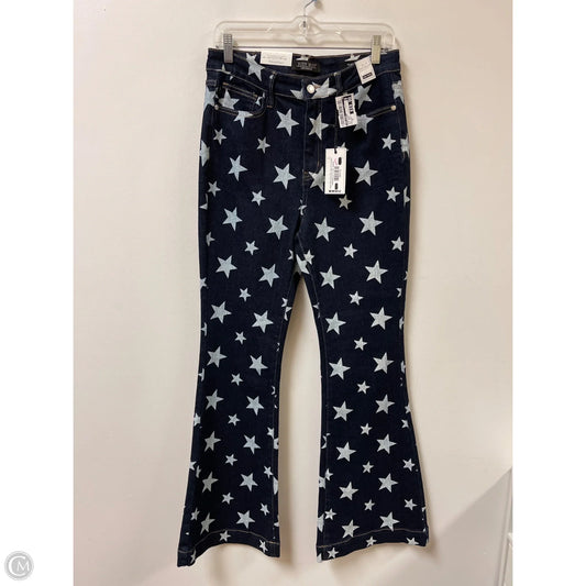 Jeans Flared By Judy Blue In Blue Denim, Size: 8