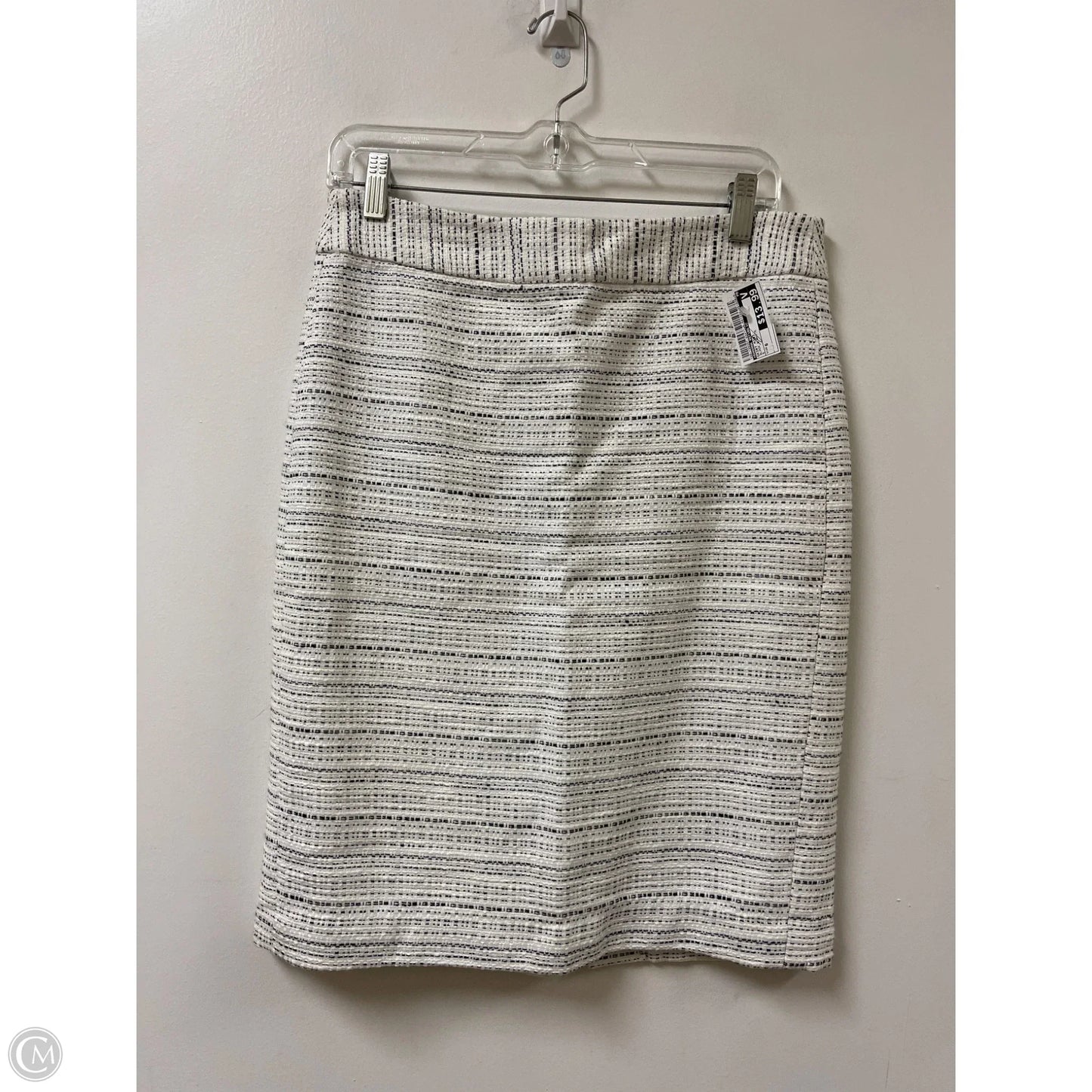 Skirt Midi By Banana Republic In Black & White, Size: 6