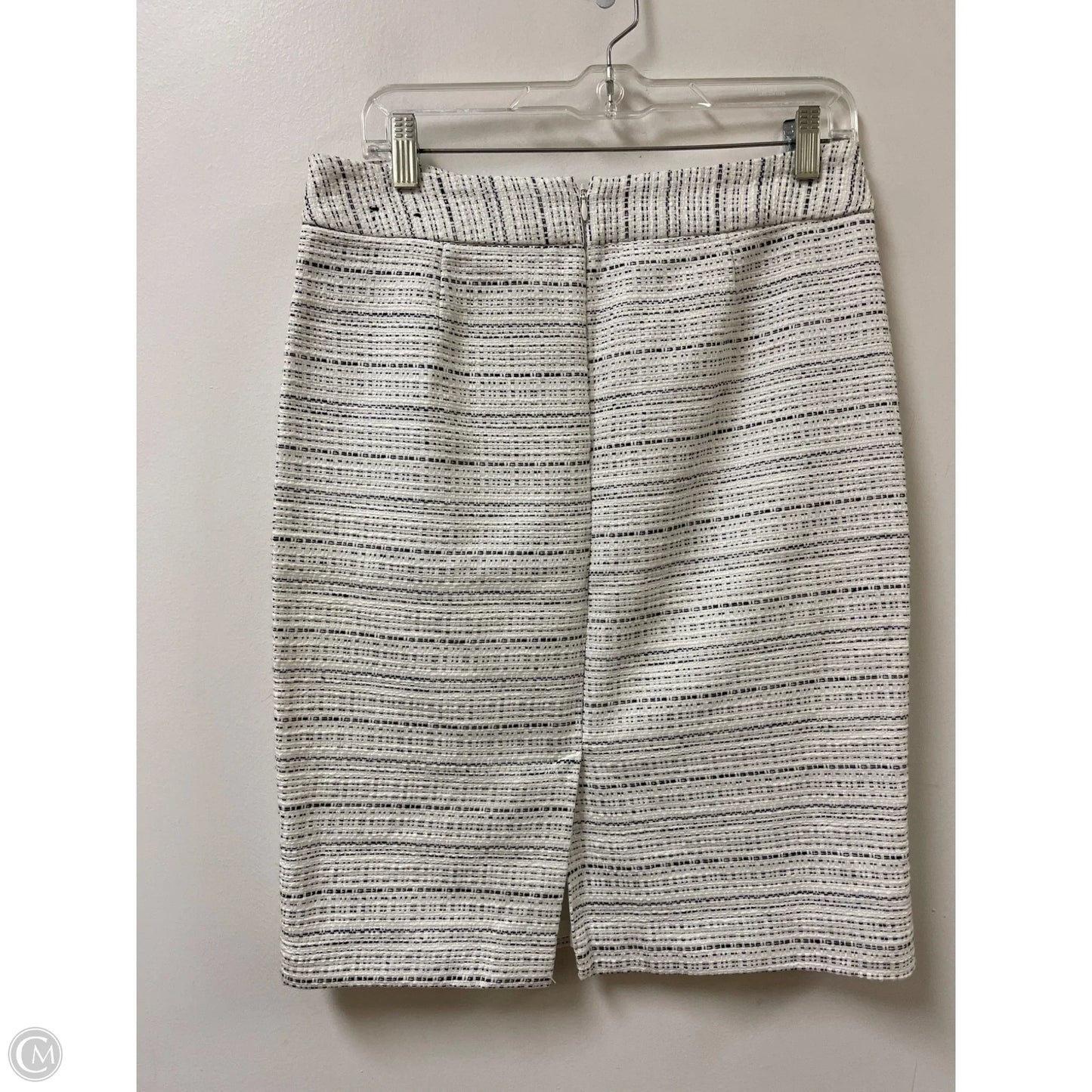 Skirt Midi By Banana Republic In Black & White, Size: 6