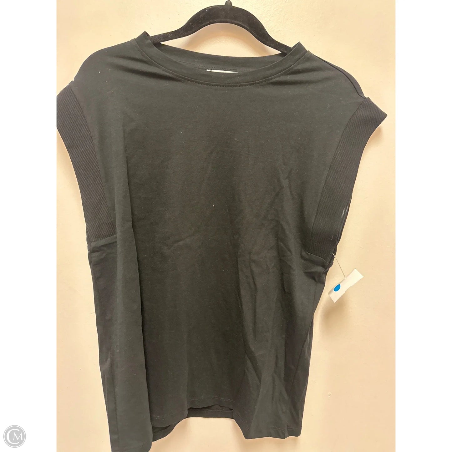 Top Short Sleeve By Mng In Black, Size: S