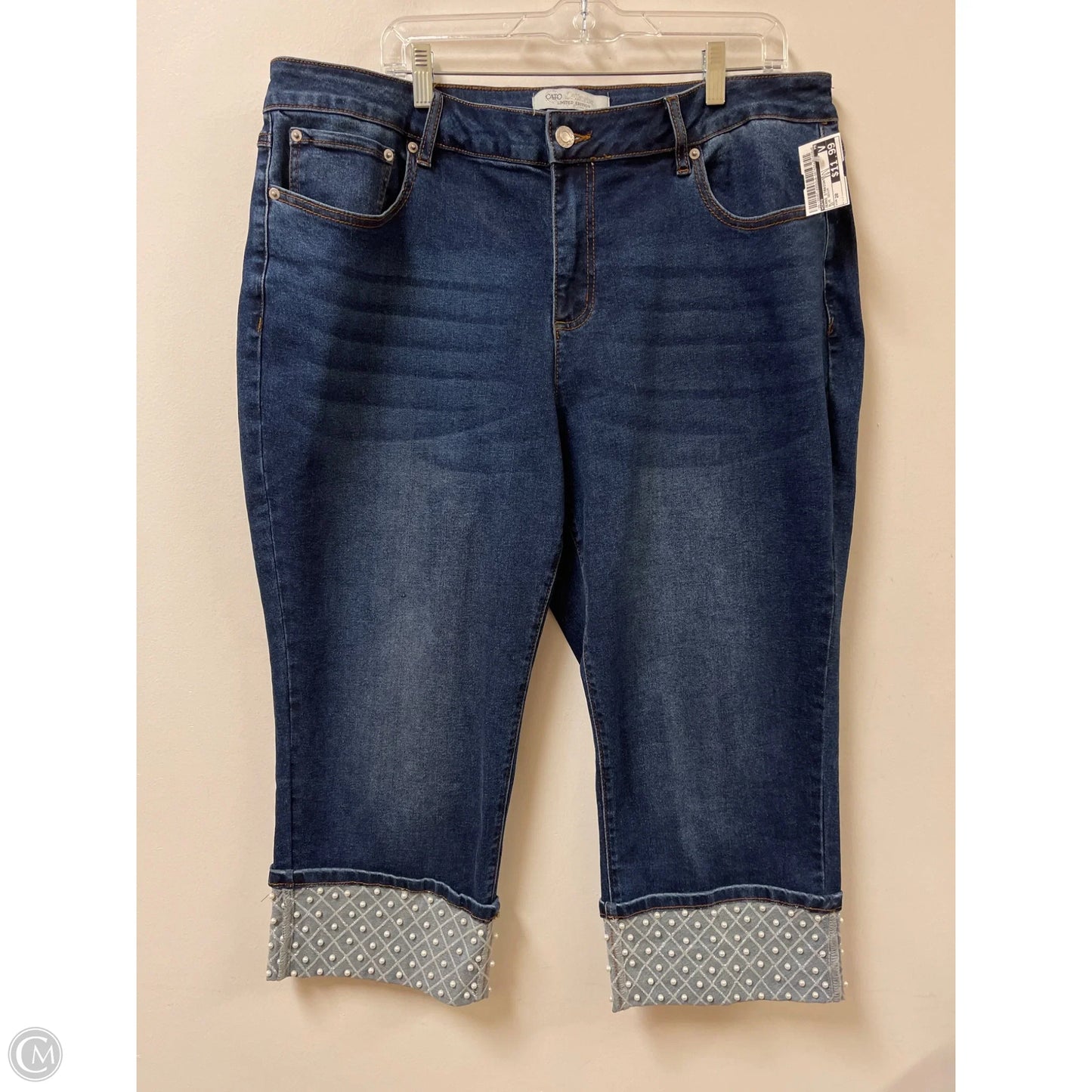 Jeans Straight By Cato In Blue Denim, Size: 20