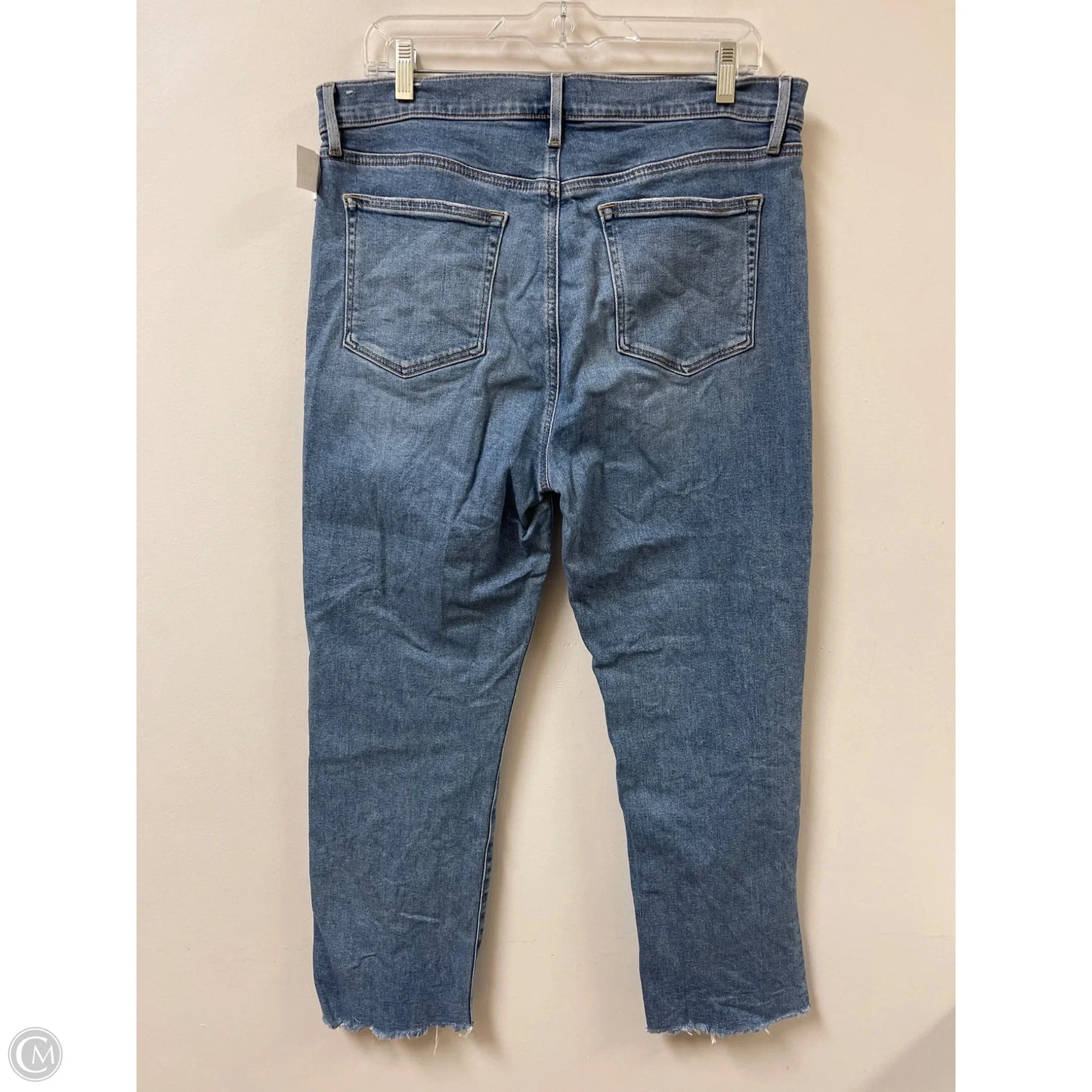 Jeans Straight By Loft In Blue Denim, Size: 12