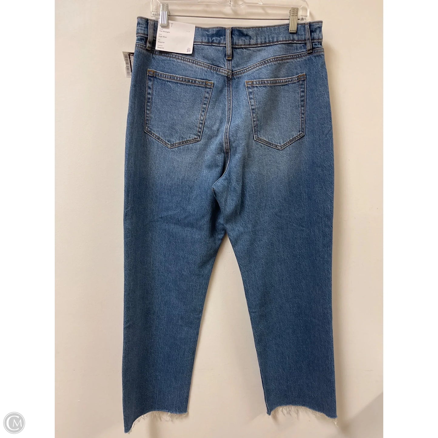 Jeans Straight By Loft In Blue Denim, Size: 12