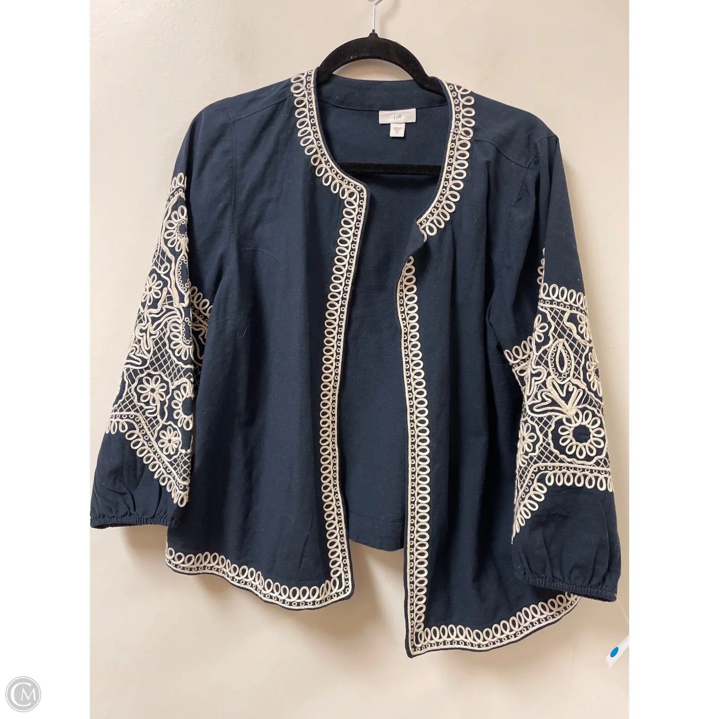 Sweater Cardigan By J. Jill In Navy, Size: M