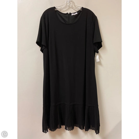 Dress Casual Short By Calvin Klein In Black, Size: 3x