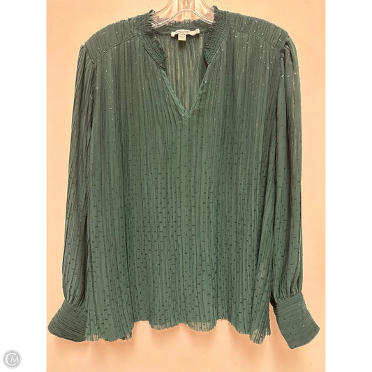 Top Long Sleeve By Chicos In Green, Size: L