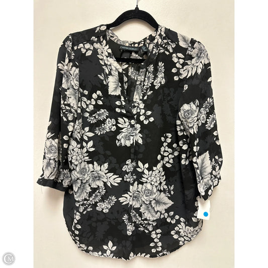 Top Long Sleeve By Cynthia Rowley In Black & Grey, Size: M